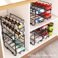 [in stock] Can Storage Rack Desktop Coke Beer Beverage Can Storage Rack Multi-layer Rolling Refriger