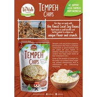 Woh Handcrafted Tempeh Chips Tempe Chips By Shears 100gms Spicy Chili (Bundle Of 6 Packs)