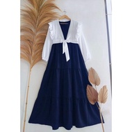 Gamis Remaja Untuk Lebaran Model Gamis Terbaru 2023 Wanita Bisa untuk Kondangan Drees Mewah Ori Baha