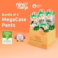 Nino Nana MegaCase Diaper Pants [Bundle of 4] M(6-11kg) | L(9-14kg) | XL(12-18kg) | XXL(15-23kg)