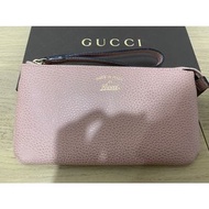 Gucci 粉色長夾（有附購證、小卡）