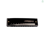 PDmusic Stainless ] and Beginners Key Adults Organ 20 Tones Harp Diatonic Mouth 10 Holes Shell of C , Steel Kids For [ Harmonica Blues