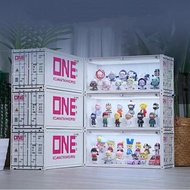 Display Box Container Storage Box Blind Box Storage Display Rack Doll Display Box LED Light Popmart Figurine Display Cabinet Children Gift