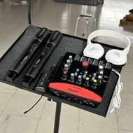 Combo chuyên thu âm livestream karaoke tiktok idol bigo bán hàng onl sound card X5 và Micro Q3 cao