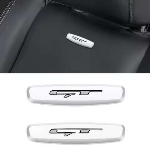2pcs/lot GT Emblems Sticker Metal Car Seat Sticker For KIA Sportage Stinger Optima Soul CARNIVAL Rio