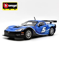 Bburago 1:24 Chevrolet Corvette C6R Alloy Sports Car Model Simulation Diecast Metal Track Racing Car