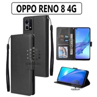 Case HP OPPO RENO 8 4G FLIP WALLET LEATHER WALLET LEATHER SOFTCASE PREMIUM FLIP COVER COVER Open Close FLIP CASE OPPO RENO 8 4G