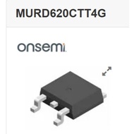 4 Pcs / 200V 6A onsemi Super Fast Rectifier Diode MURD620CTT4G