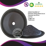 Daun conus kertas speaker full range 12 inch lbg besar Canon tebal