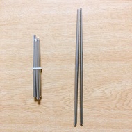 23cm detachable solid stainless steel chopsticks to save space domestically in Japan