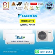 【Daikin】R32 iSmile Eco Series_System 2 ( Wifi Built-In ) 5 Ticks