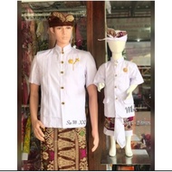 ready set pakaian tradisional / jas busana adat bali pria kemeja