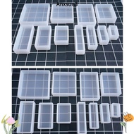 ANXSUN3 Silicone Mould Square UV Epoxy Pendant Jewelry Making Tools