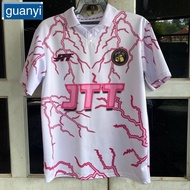 guanyi JTT LIGHTNING PINK Men's Fashion Activewear  Jersey Collar Baju Lelaki Fashion  Jersey Footba