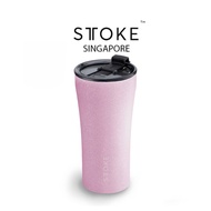 STTOKE [Unicorn Pink] 16/12 Oz Cup Reusable Shatterproof Ceramic Cup Coffee Tea