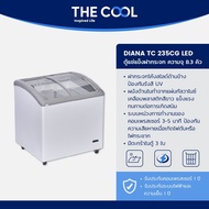 The Cool ตู้แช่แข็งใหญ่ ตู้แช่ฝากระจก ความจุ 8.3 คิว ตู้แช่ไอศกรีม ตู้เเช่อาหารสด รุ่น Diana 235KCG