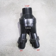 Sanfu Dual Connector 1-1/4 "x 6 Points Two Connectors Three Pass