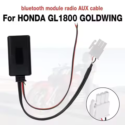 3Pin Car bluetooth module radio stereo Aux music cable Adapter For HONDA GL1800 Goldwing
