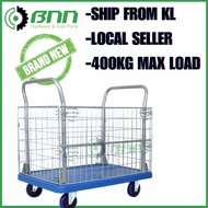 Caged Trolley Warehouse Picking Multipurpose Portable 400KG LOAD With BRAKE (90x59x83cm)