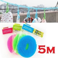 GANTUNGAN 5 Meter Clothesline Hanger 5M Magic Hanger 5 Meter Long Rope