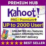 Kahoot Premium+ Upgrade Own Existing Account Up to 2000 players per game