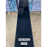 Plafon Pvc Hitam Polos Glossy Lebar 20Cm T 517 (Perlembar)