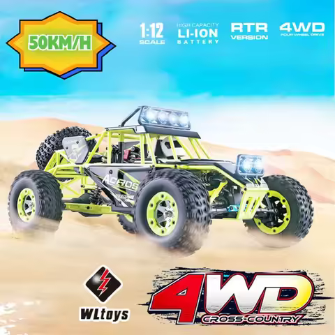 WLtoys 12427 12428 2.4G 1:12 4WD Crawler Remote Control RC Car 12428 With LED Light Buggy Vehicle wi