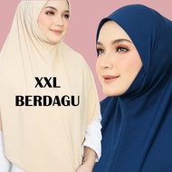 SIZE XXL Tudung Sarung Mosecrepe Labuh