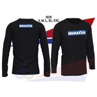 Long SLEEVE T-SHIRT LOGO HEAVY EQUIPMENT KOMATSU PROJECT / KOMATSU LOGO LONG SLEEVE T SHIRT