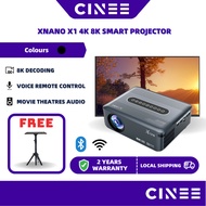 XNANO X1 Projector 1080p 4K 8K Smart Projector 8K Decoding 12000 Lumens Android Projector Tripod Pro