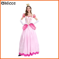 Halloween Costume Princess Mario Biqi pink pricess stage costume party queen dress quality assurance JVIV