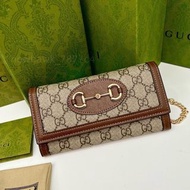 GUCCI古馳1955馬鞍包 經典GG老花+馬衔扣 配棕色皮革包邊 尺寸19×10.5×3.5cm