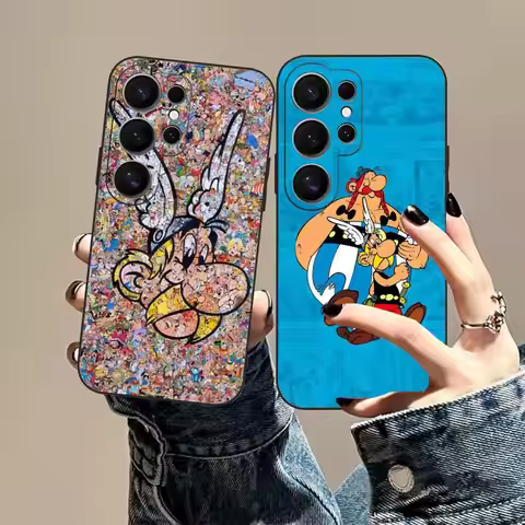 Asterix O-Obelixs Phone Case For Samsung S 24 fe 25 Ultra plus 20 lite 21 30 22 23 24 22 Ultra 5G Fu
