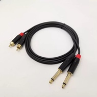 2AV audio connection wire to 2 ends 6.5mm (6mm) length 1m/2m/3m/5m