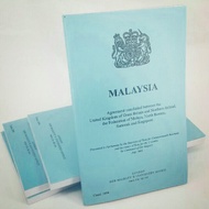 MALAYSIA AGREEMENT 1963 Original Copy Book