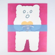 Japan AIUEO X cozyca products Envelope Stationery Set With Stickers/Hello Friends eslite