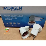 Plug-in lamp fitting E27 lamp fitting + MORGEN 623 PB8 on-off switch