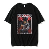 Anime Berserk Guts Graphic T-shirt Swordsman Gatsu Sacrifice Zodd Fight Print Tshirt Men FashionLoose Cotton T Shirts XS-4XL-5XL-6XL
