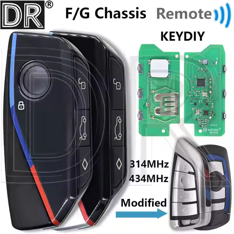 Great CAS4+/FEM/BDC BDC2 BDC03 F/G/U Chassis KEYDIY PCB 315/434MHz ID49 Car Remote Key For BMW G01 G