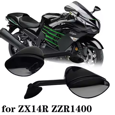 Motorcycle Rearview Mirror Racing Sport Bike Back Side Mirrors For KAWASAKI ZX14R ZX-14R ZZR1400 ZZR