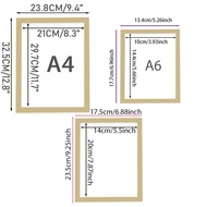 Magnetic Photo Frame A4/a5/a6 Picture Frame Poster Cover Frame Gold/silver/black Display Rack Hanger