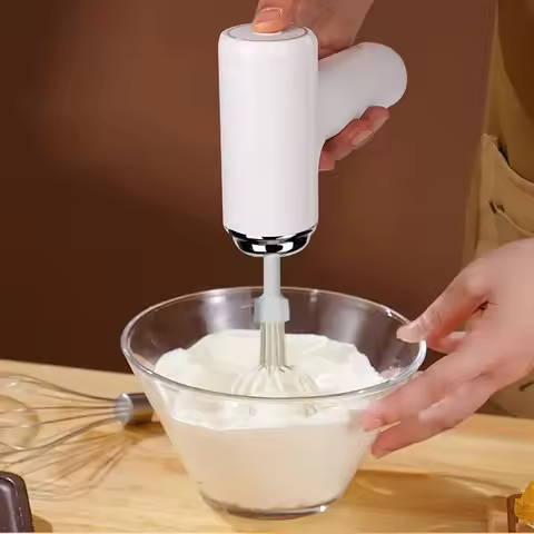 1 Portable electric mixer and mixer - USB charging, wireless, portable, lightweight, easy to use