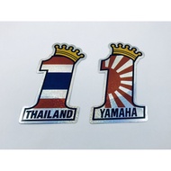 Sticker Yamaha Foil 2pcs Thai Flag Japanese Car Styling Reflective Motorcycle aerox mio mt nouvo