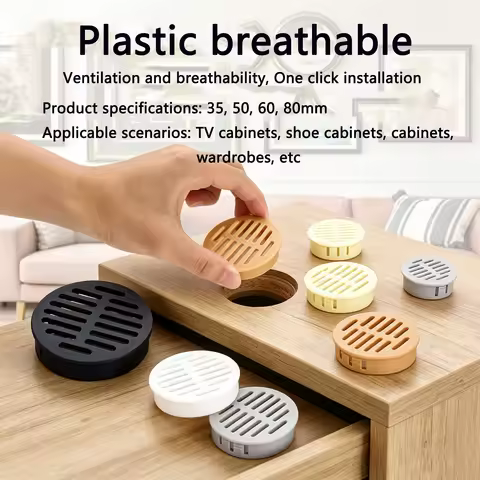 Breathable hole cover circular furniture wardrobe cabinet shoe cabinet kitchen gas decoration heat d