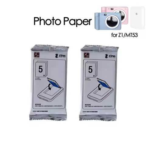 HPRT MT53 or HPRT Z1 Specific Photo Paper 2x3 Inch Sticky-Backed Original Photo Paper for M53/Z1 Pri