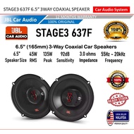 100% Original JBL Stage3 637F 6.5 Inch (165mm) 3-Way Coaxial Car Speakers Audio System Ready Stock