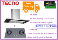 TECNO HOOD AND HOB BUNDLE PACKAGE FOR ( KA 9228 &amp; T 2288TGSV ) / FREE EXPRESS DELIVERY