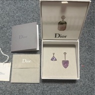 【99新✨ 全網最低價！】Dior 耳環 紫水晶 全套包裝Full Set