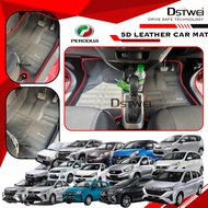 🔥2022 Latest🔥(2 colors) Perodua 5D Car Carpet Custom Made Non Slip Floor Mat Pu Leather Axia Bezza M