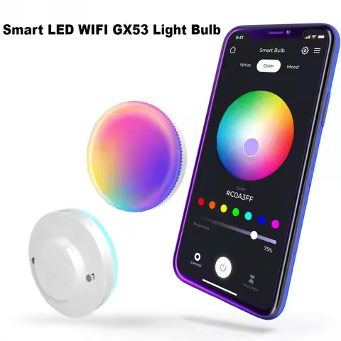 Smart Light Bulb WiFi GX53 Color Changing Light Bulbs Dimmable 220V 960LM 12W Work with Alexa/Google